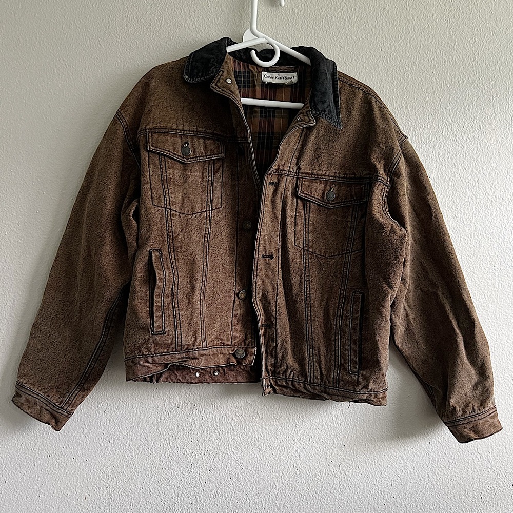 Vintage Calvin Klein Sport Denim Jacket Size L